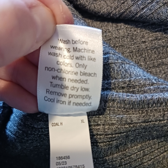 * Nine West Midi Gray Ribbed Slim Dress Size XL - Picture 6 of 9